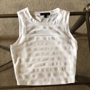 White Lace crop top
